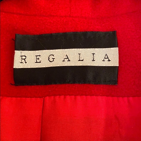 Red Cashmere & Wool Luxury Designer Coat!!! - Picture 6 of 9